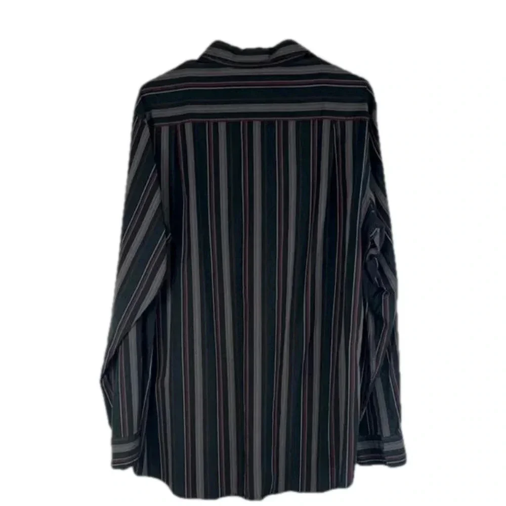 Claiborne button down shirt men’s large Claiborne black stripe button down shirt